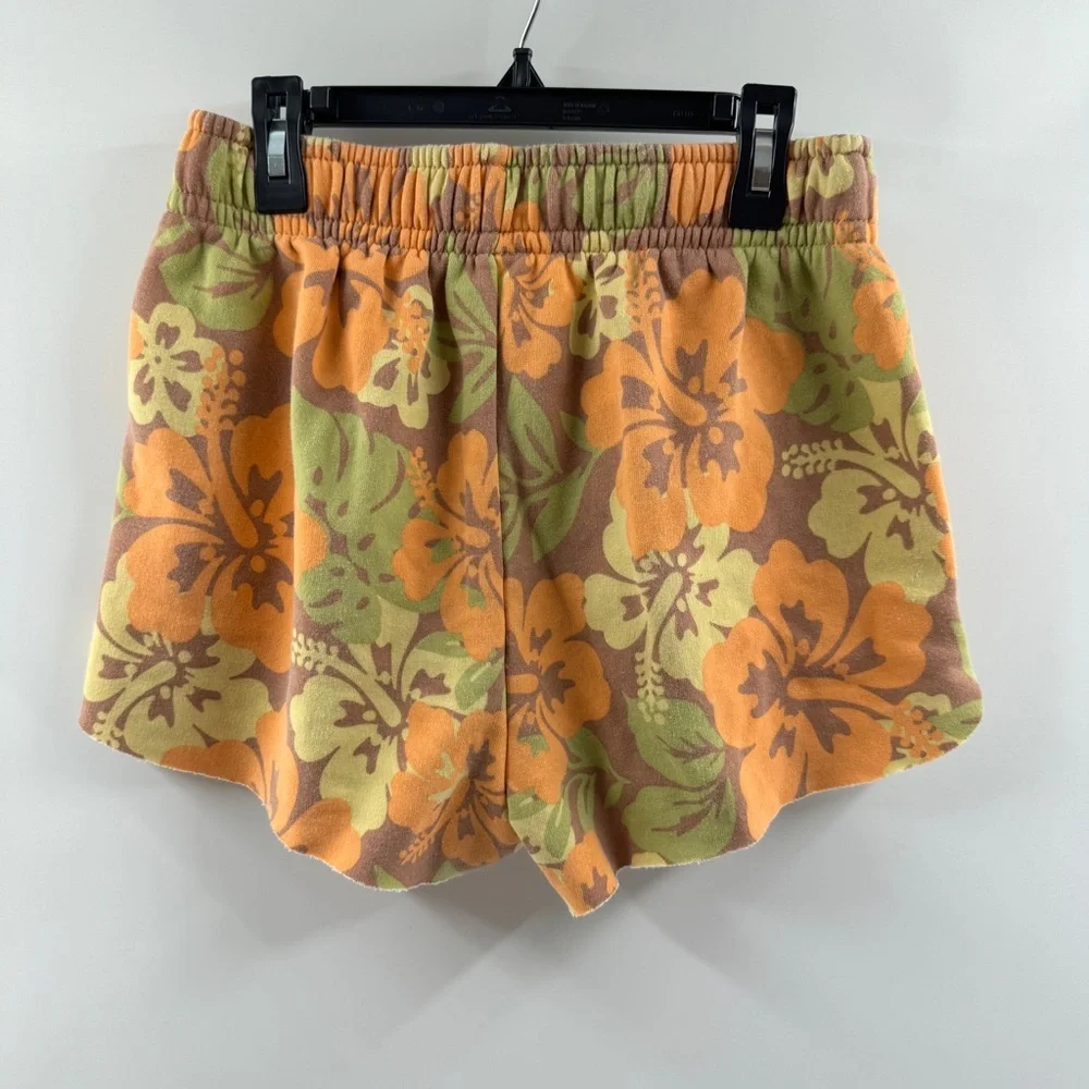 Wild Fable Brown Tropical Floral Lounge Shorts with Drawstring Waist – Size S - Picture 5 of 7